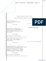 Dawe v. Corrections USA Et Al - Document No. 27