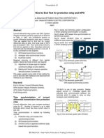 Test Method of End To End Test For Protection Relay and SIPS