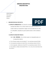 Memoria Descriptiva Arq Ampliacion