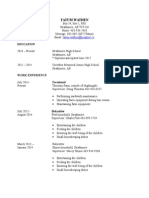 Student Resume Template