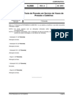 N-2688_Teste de Pressão Em Serviço de Vasos de Pressão e Caldeiras