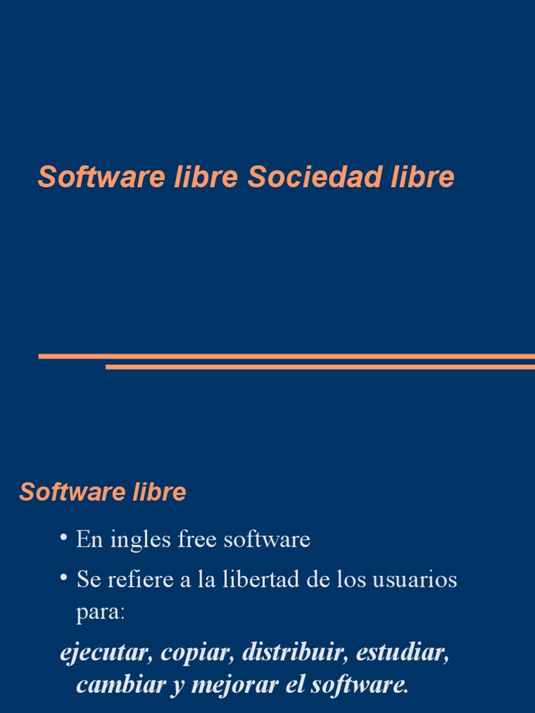Software Libre | PDF | Software libre | Obras intelectuales