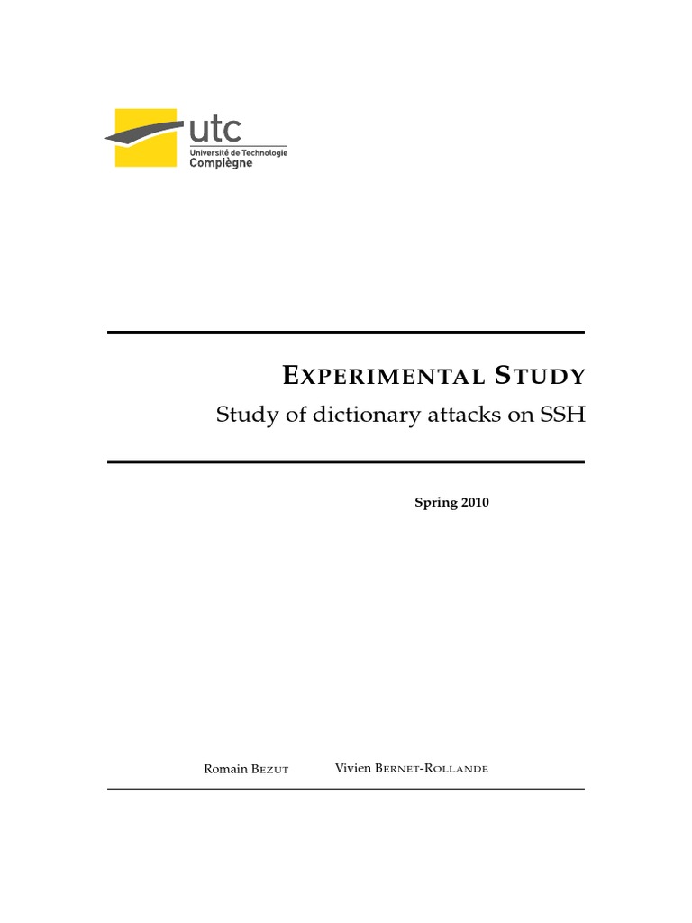 SSH Brute Force Attack Study | PDF | Internet Relay Chat | Router ...