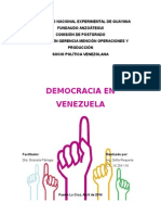 Ensayo Democracia en Venezuela