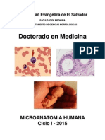 Manual Microanatomía Humana Doctorado en Medicina Ciclo I - 2015 PDF