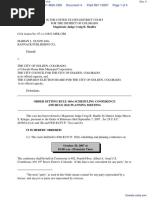 Olson v. Golden, Colorado, City of, The et al - Document No. 4