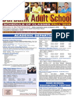 Fall 2015 Burbank Adult School Course Catalog