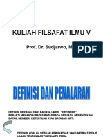 Kuliah Filsafat Ilmu V