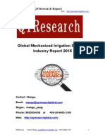 Global Mechanized Irrigation Systems Industry Report 2015