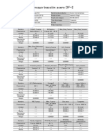 Ensayo de Tracción Acero DF-2