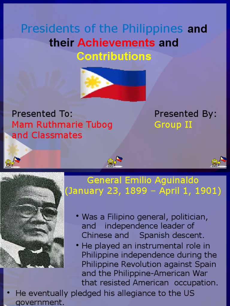 1presidents of The Philippines and Their Achievements and PDF