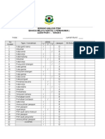 Borang Analisis Item Bahasa Melayu Kertas 1 (Pemahaman) Ujian PKSR 1: Tahun 5