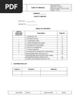 Sample Quality Manual For ISOTS16949