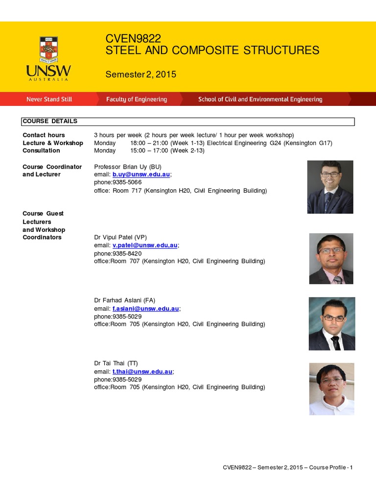 Steel and Composite Structures Course | PDF | Plagiarism | Buckling