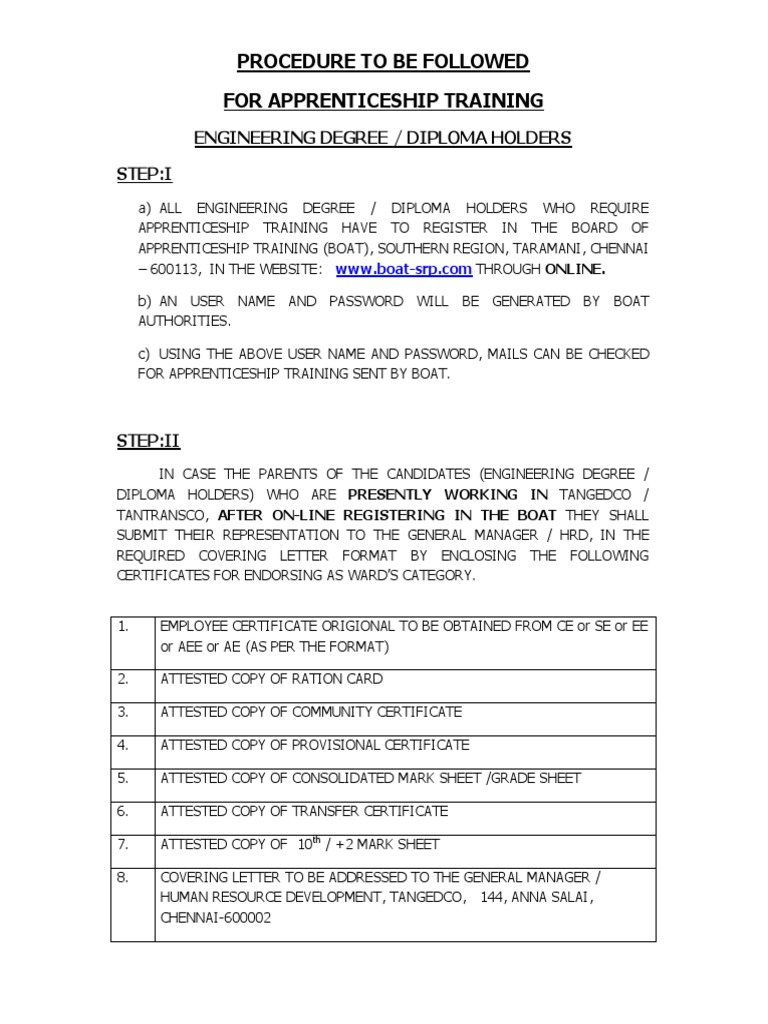 Apprenticeship Training Procedure Guide | PDF | Apprenticeship | Business