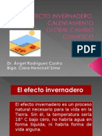 4.-Efecto Invernadero, Calentamiento Global, Cambio Climatico