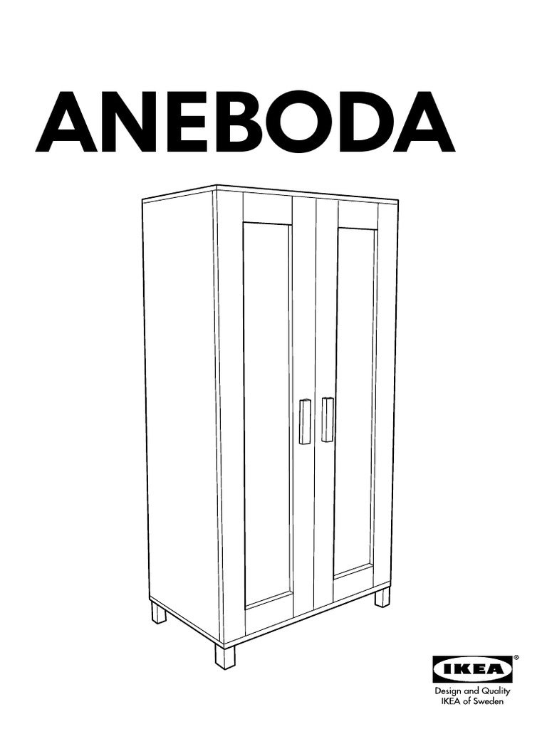 Instrucciones Armario Ikea Aneboda PDF