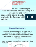 Newton-Cotes - The Integral: Gauss Quadrature
