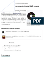 Cómo Conectar Un Reproductor DVD en Computadora