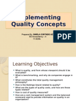 Implementing Quality Concepts
