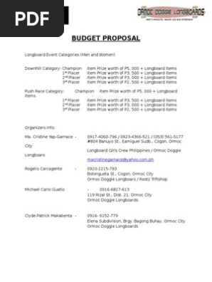 Budget Proposal.doc