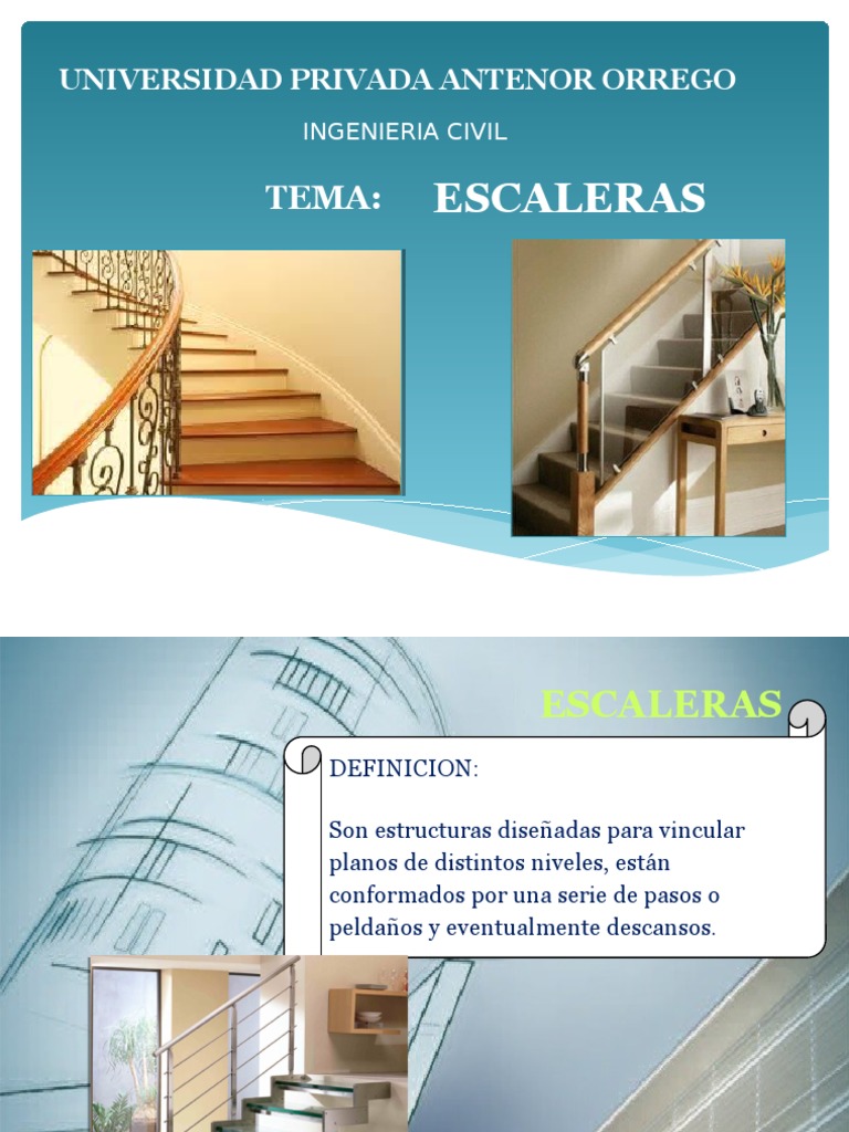 escaleras descripción y tipos | Hormigón | Materiales de construcción