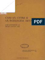 Cum Să Cetim Şi Să Înţelegem Arta - Şase Conferinţe La Sinaia (August 1930) - N. Iorga