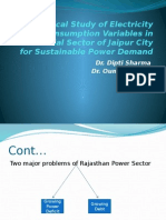 An Empirical Study of Electricity Consumption Variables in Residential Sector of Jaipur City For Sustainable Power Demand