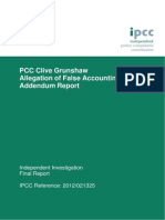 IPCC Substitute Addendum Report Grunshaw Expenses