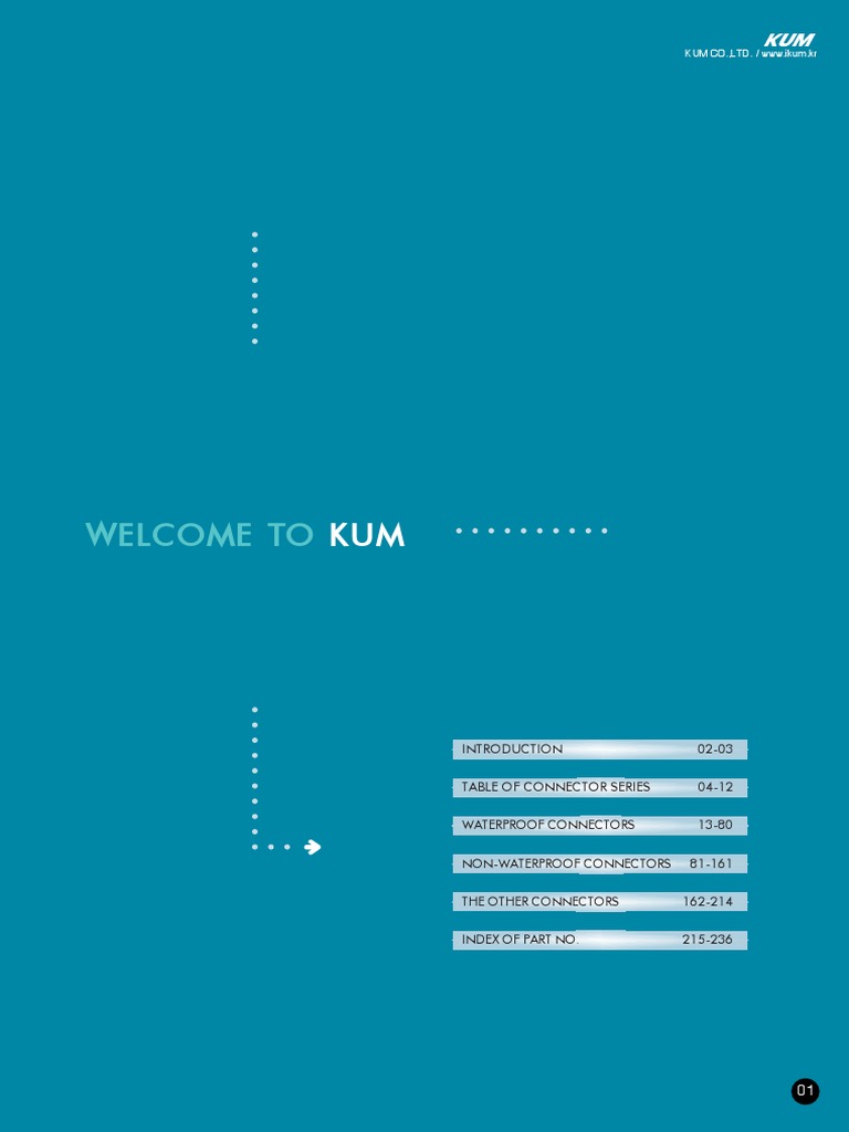 Kum Co Catalogue PDF Electrical Connector Silicone