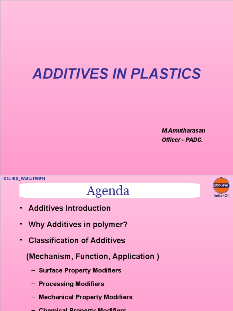 19.02.Additives for Plastics Polymers Materials Science