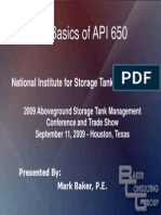 The Basics of API 650: National Institute For Storage Tank Management