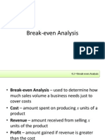 Break EvenAnalysis