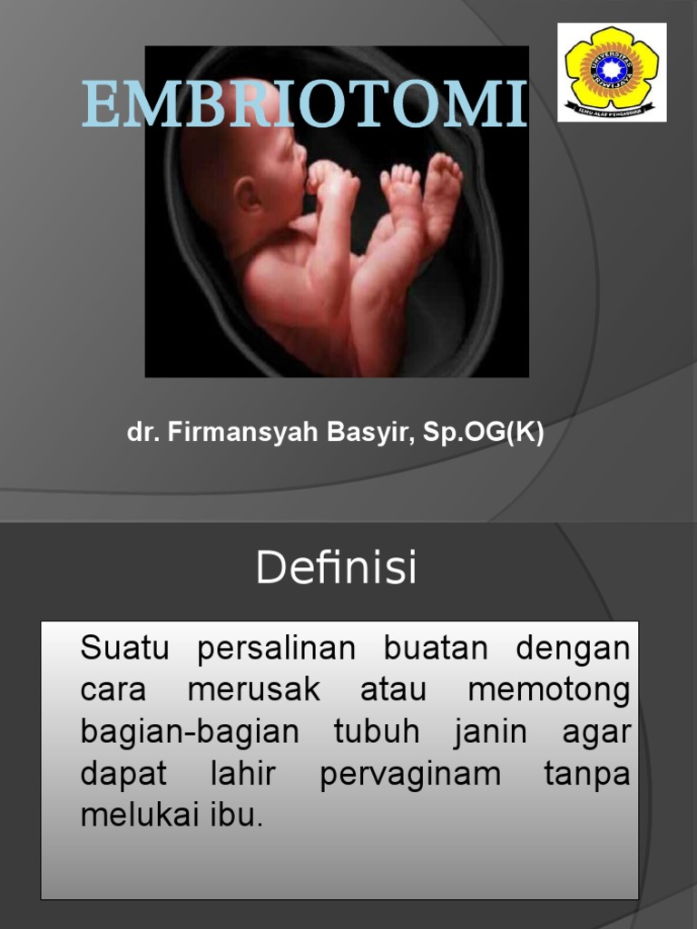 Prosedur dan Indikasi Embriotomi | PDF | Pengembangan Diri | Sains ...