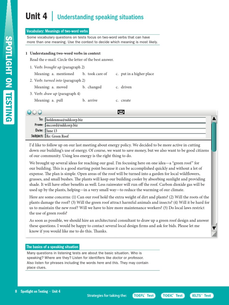 Unit 4: Understanding Speaking Situations | PDF | Foreign Language Studies