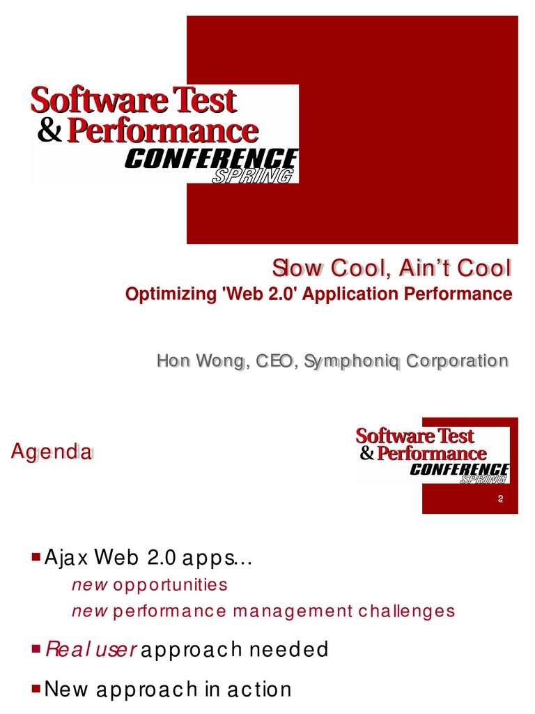 Optimizing Web20 App Performance | PDF | Web 2.0 | Ajax (Programming)
