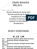 Konsonan Bahasa Melayu