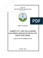 Nghiên cứu viên nén Glipizid giải phóng kéo dài sử dụng cốt thân nước HPMC PDF