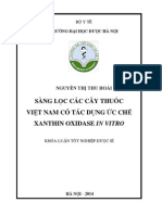 Sàng lọc các cây thuốc Việt Nam có tác dụng ức chế Xanthin oxidase in vitro PDF
