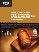 Rapport du Forum de la FIDH 