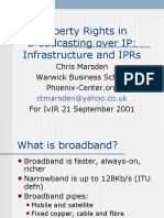 Property Rights in Broadcasting over Internet Protocol