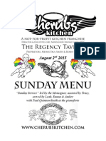 Sunday Menu: The Regency Tavern