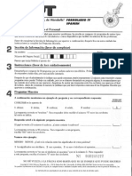 Wonderlic Personnel Test - Form IV - SPANISH