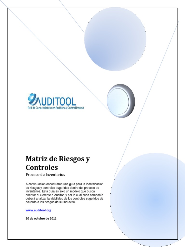 Matriz de Riesgos y Controles de Un Proceso de Inventarios | PDF ...