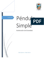 Informe Pendulo Simple