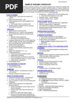 Sample Oceanic Checklist