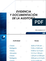 Evidencia y documentación de la auditoría