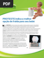 Estudo sobre fraldas