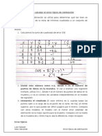 Cómo Calcular El Error Típico de Estimación