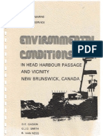 Environmental Conditions in Head Harbour Passage and Vicinity, New Brunswick, Canada